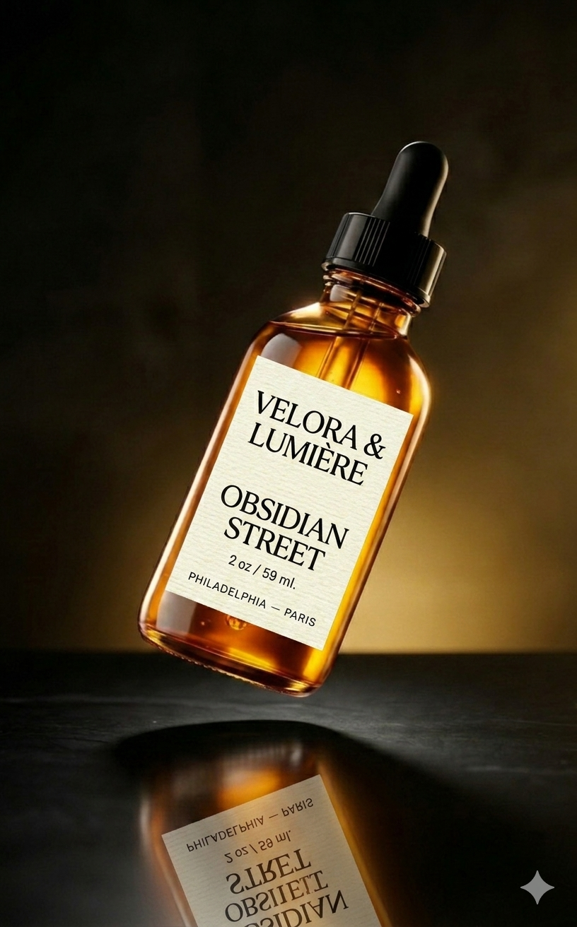 Obsidian Street Body Oil | Velora & Lumière Co.